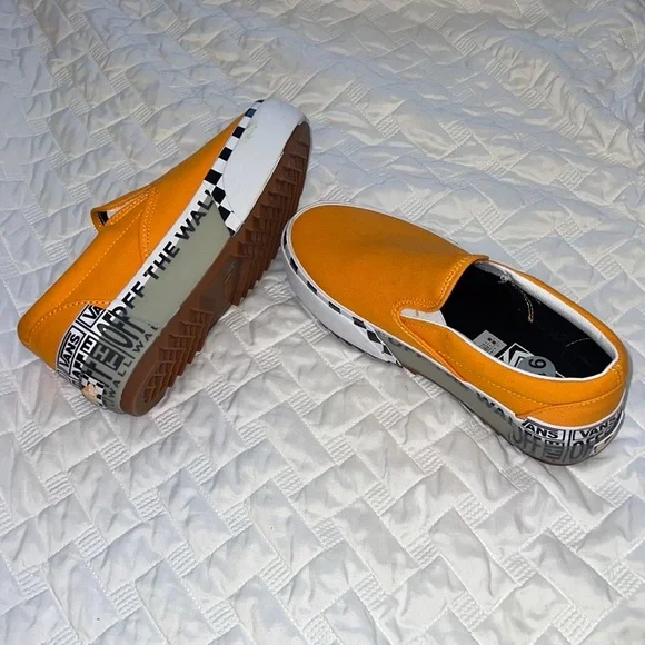 Vans Shoes Orange Platform Vans Poshmark